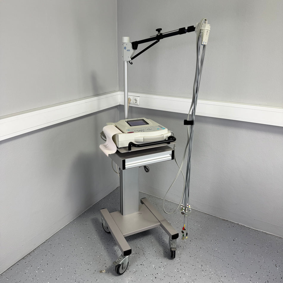 GE MAC1200ST EKG Gerät 12 Kanal + GE Kiss Sauganlage / ECG Device